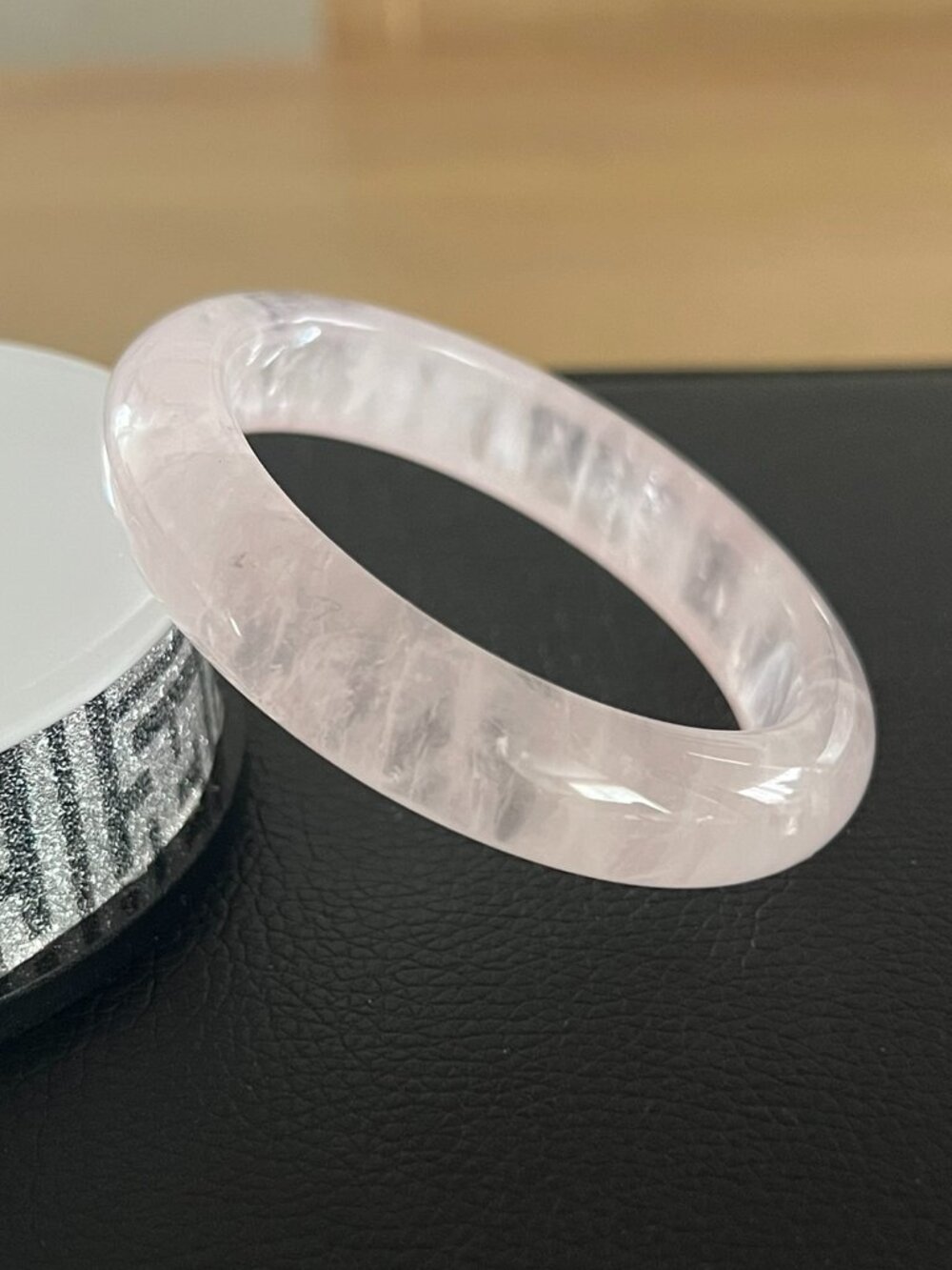 High Quality Rose Quartz Bangle